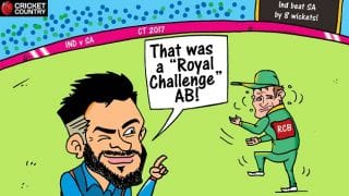 Cartoon: That was a 'Royal Challenge' AB!